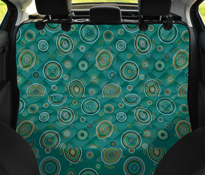 Aboriginal Sea Turtle Pattern Print Pet Car Back Seat Cover