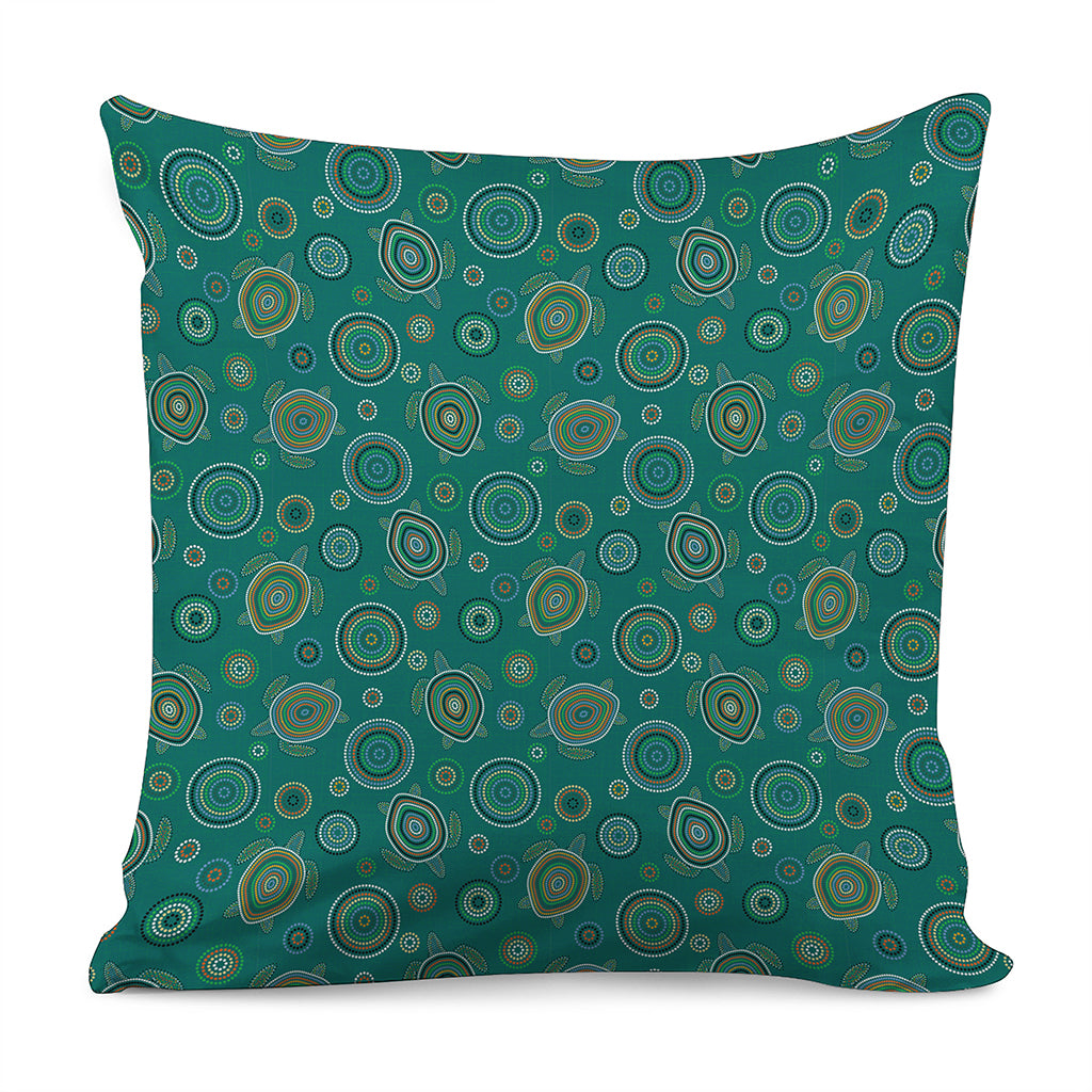 Aboriginal Sea Turtle Pattern Print Pillow Cover