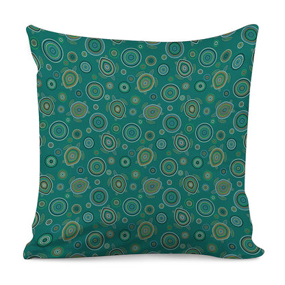 Aboriginal Sea Turtle Pattern Print Pillow Cover