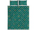 Aboriginal Sea Turtle Pattern Print Quilt Bed Set
