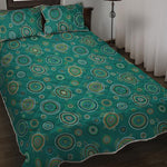 Aboriginal Sea Turtle Pattern Print Quilt Bed Set