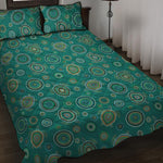 Aboriginal Sea Turtle Pattern Print Quilt Bed Set