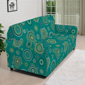 Aboriginal Sea Turtle Pattern Print Sofa Cover