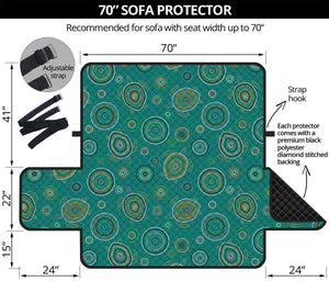 Aboriginal Sea Turtle Pattern Print Sofa Protector