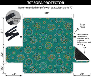 Aboriginal Sea Turtle Pattern Print Sofa Protector