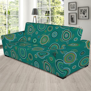 Aboriginal Sea Turtle Pattern Print Sofa Slipcover