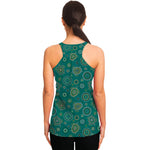 Aboriginal Sea Turtle Pattern Print Women's Racerback Tank Top