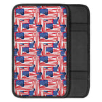 Abstract American Flag Print Car Center Console Cover