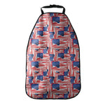 Abstract American Flag Print Car Seat Organizers