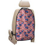 Abstract American Flag Print Car Seat Organizers