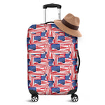 Abstract American Flag Print Luggage Cover