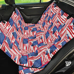 Abstract American Flag Print Pet Car Back Seat Cover