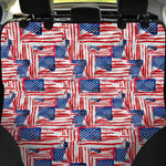 Abstract American Flag Print Pet Car Back Seat Cover