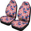 Abstract American Flag Print Universal Fit Car Seat Covers