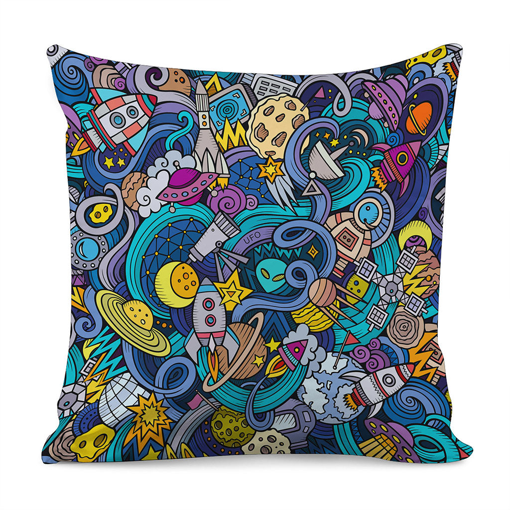 Abstract Cartoon Galaxy Space Print Pillow Cover