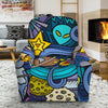 Abstract Cartoon Galaxy Space Print Recliner Slipcover