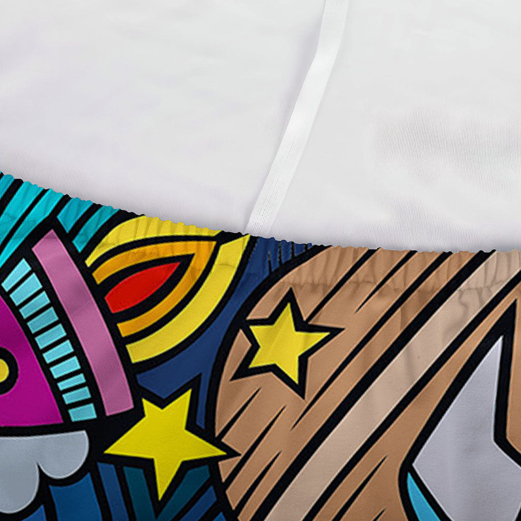 Abstract Cartoon Galaxy Space Print Sofa Cover