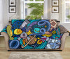 Abstract Cartoon Galaxy Space Print Sofa Protector