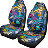 Abstract Cartoon Galaxy Space Print Universal Fit Car Seat Covers