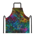 Abstract Colorful Galaxy Space Print Apron