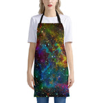 Abstract Colorful Galaxy Space Print Apron