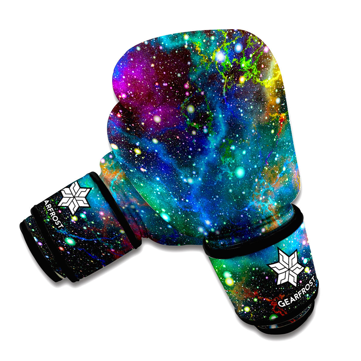 Abstract Colorful Galaxy Space Print Boxing Gloves