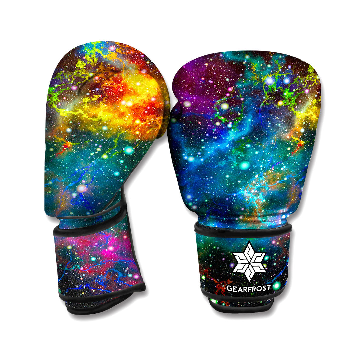 Abstract Colorful Galaxy Space Print Boxing Gloves