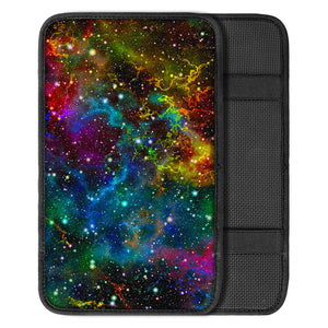 Abstract Colorful Galaxy Space Print Car Center Console Cover