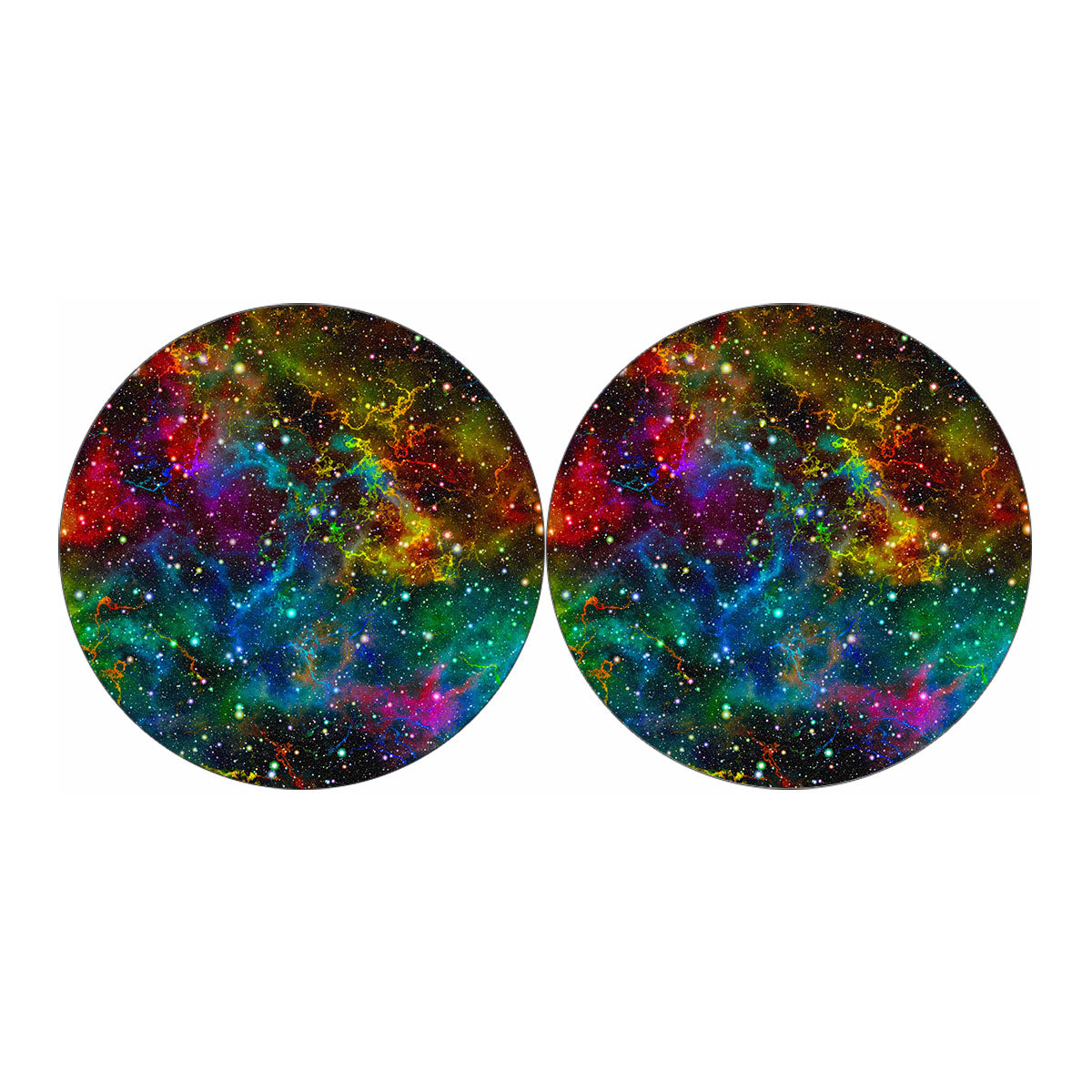 Abstract Colorful Galaxy Space Print Car Coasters