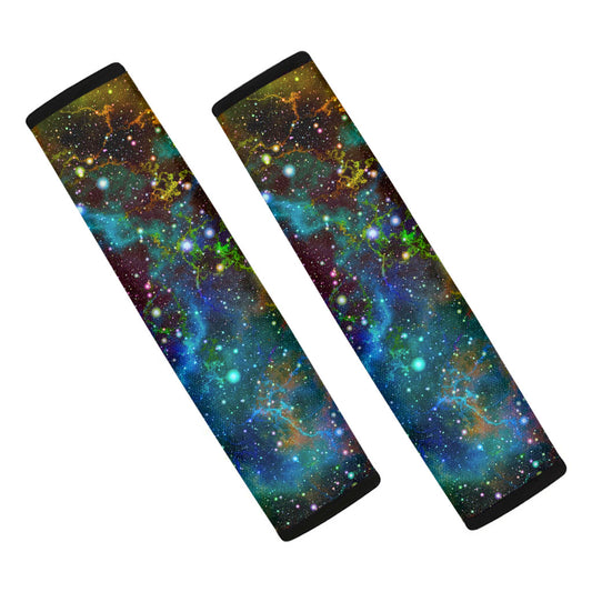 Abstract Colorful Galaxy Space Print Car Seat Belt Covers