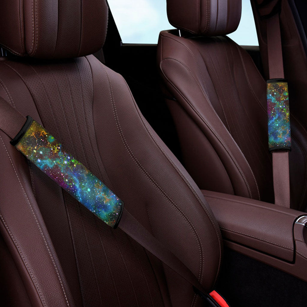Abstract Colorful Galaxy Space Print Car Seat Belt Covers