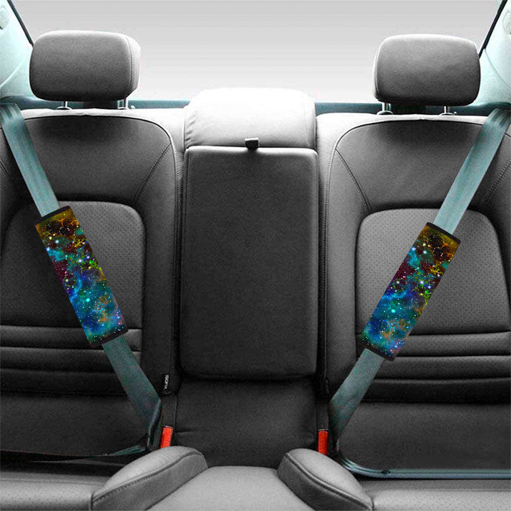 Abstract Colorful Galaxy Space Print Car Seat Belt Covers