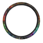 Abstract Colorful Galaxy Space Print Car Steering Wheel Cover