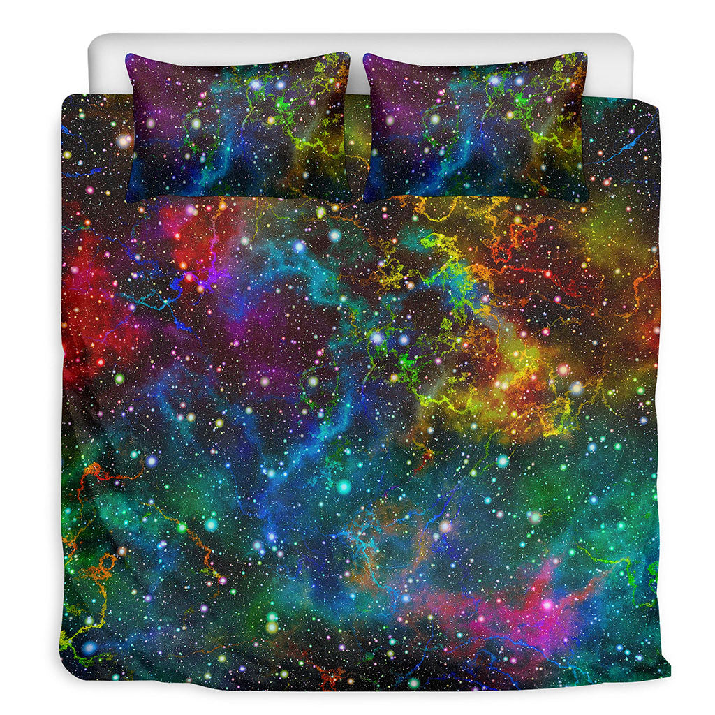 Abstract Colorful Galaxy Space Print Duvet Cover Bedding Set