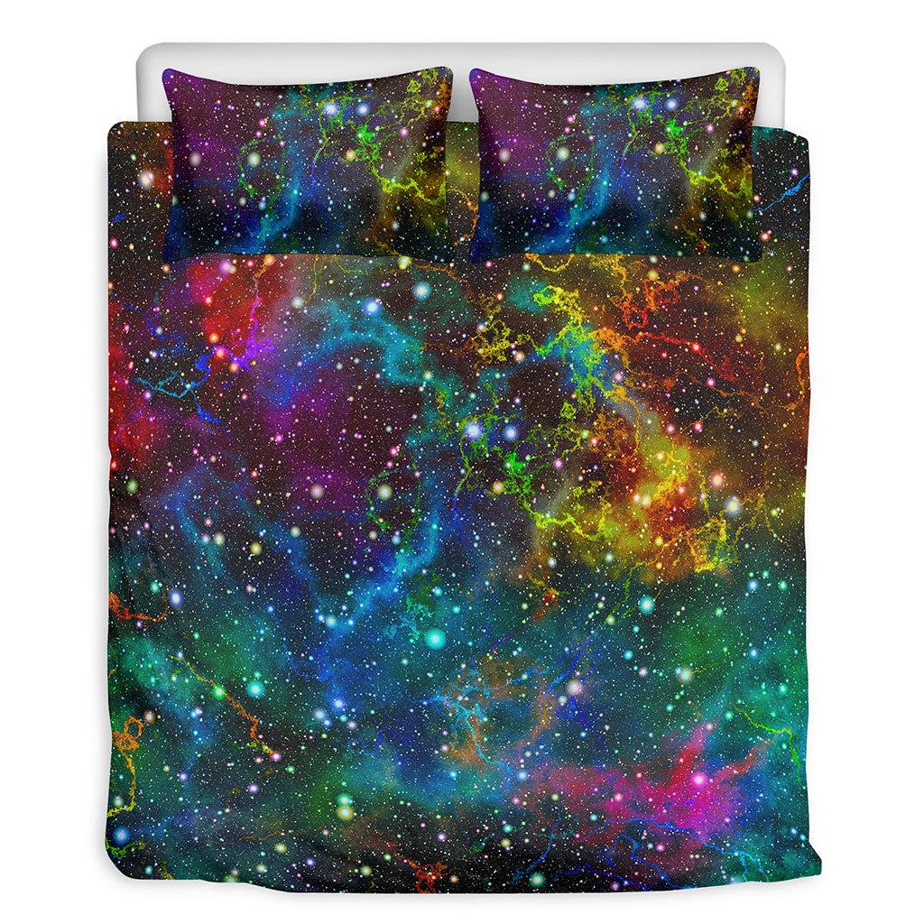 Abstract Colorful Galaxy Space Print Duvet Cover Bedding Set