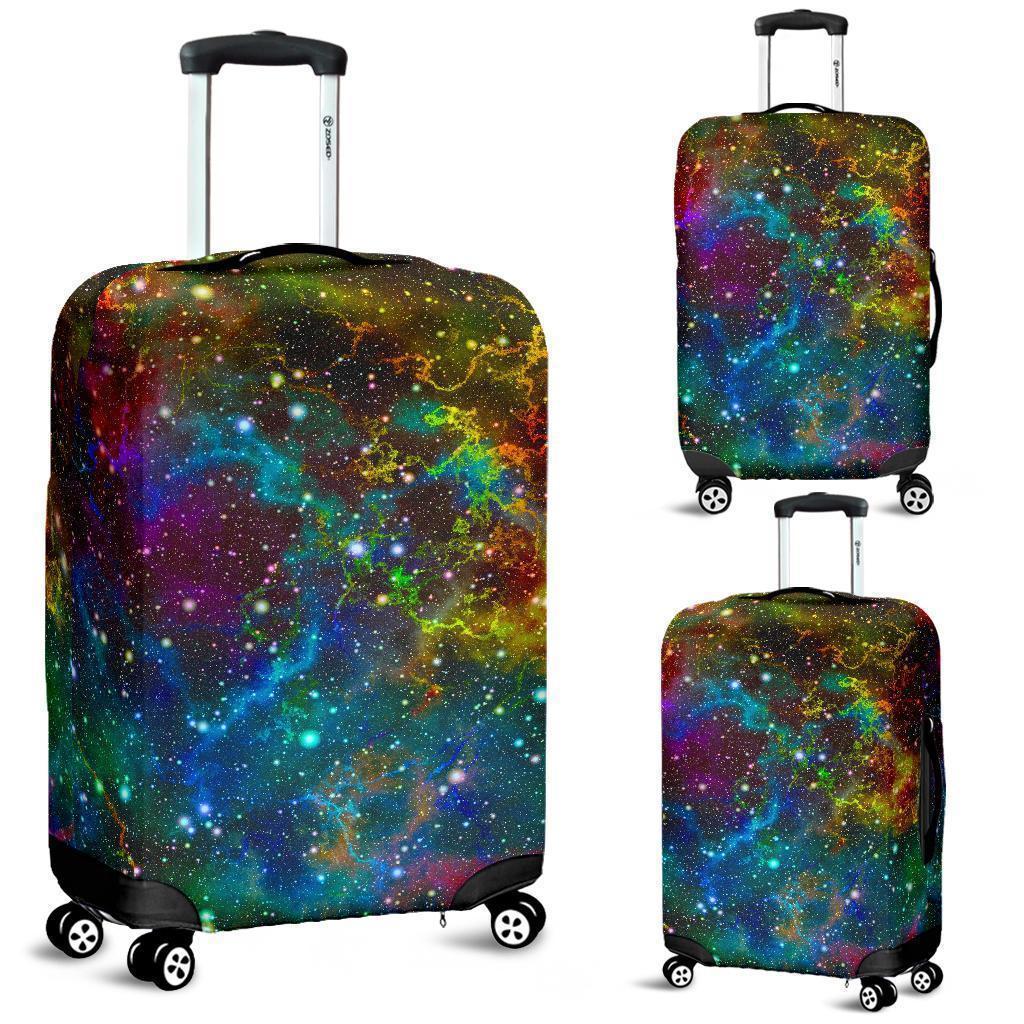 Abstract Colorful Galaxy Space Print Luggage Cover GearFrost