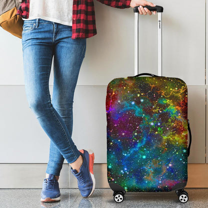 Abstract Colorful Galaxy Space Print Luggage Cover GearFrost