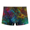 Abstract Colorful Galaxy Space Print Men's Boxer Briefs
