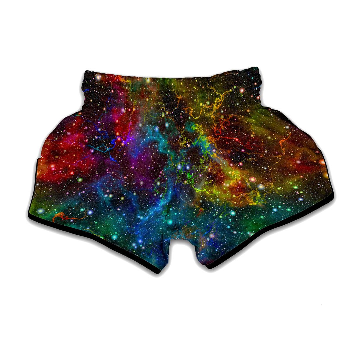 Abstract Colorful Galaxy Space Print Muay Thai Boxing Shorts