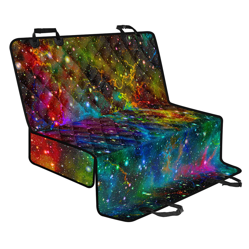 Abstract Colorful Galaxy Space Print Pet Car Back Seat Cover