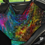 Abstract Colorful Galaxy Space Print Pet Car Back Seat Cover
