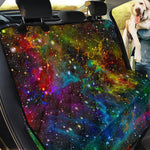 Abstract Colorful Galaxy Space Print Pet Car Back Seat Cover
