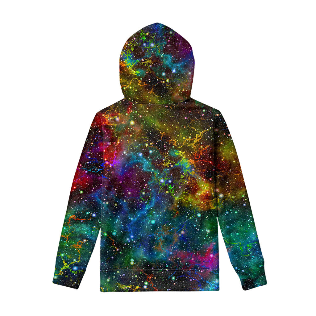 Abstract Colorful Galaxy Space Print Pullover Hoodie