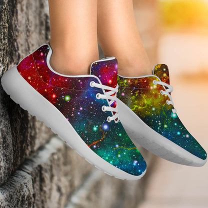 Abstract Colorful Galaxy Space Print Sport Shoes GearFrost