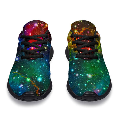 Abstract Colorful Galaxy Space Print Sport Shoes GearFrost