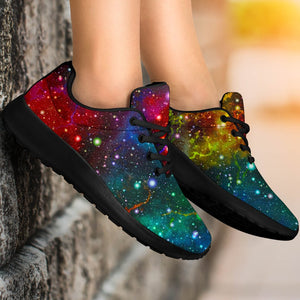 Abstract Colorful Galaxy Space Print Sport Shoes GearFrost