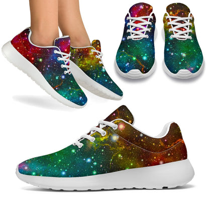 Abstract Colorful Galaxy Space Print Sport Shoes GearFrost