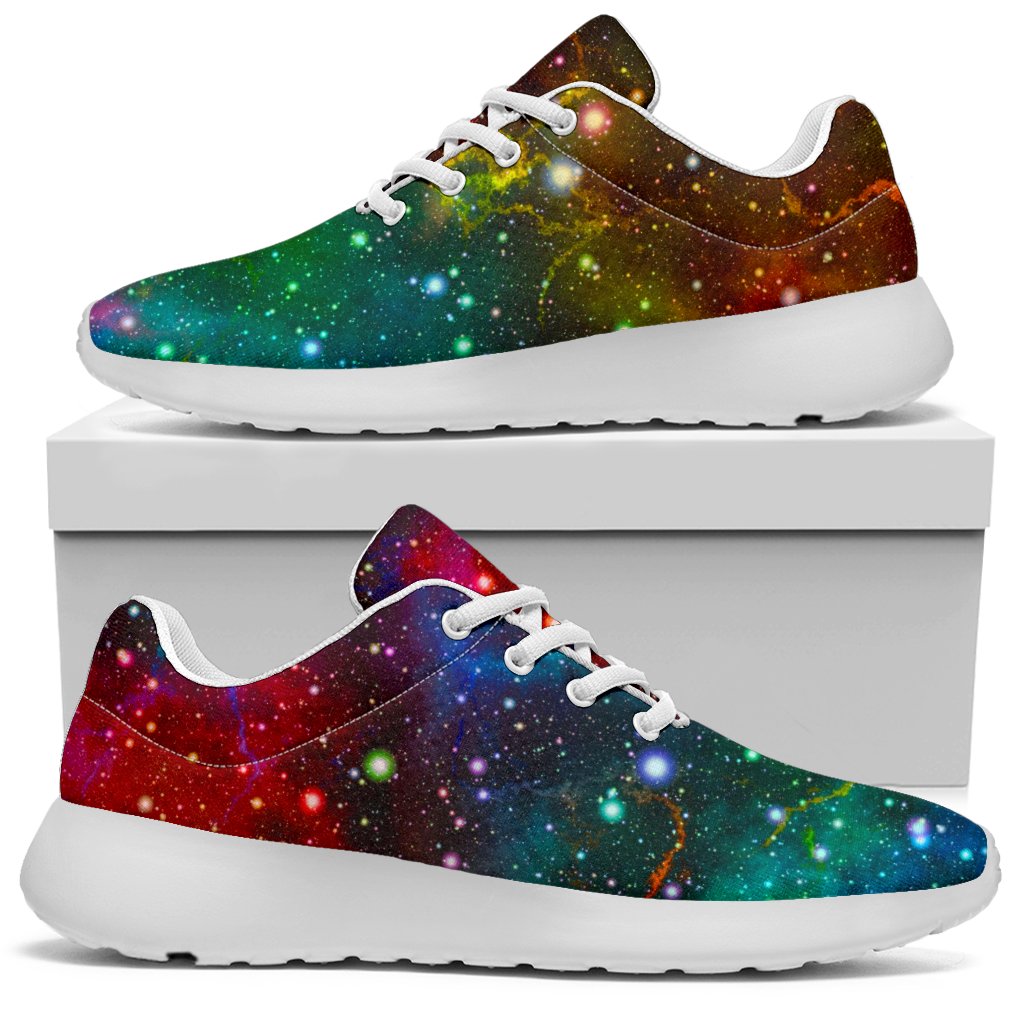 Abstract Colorful Galaxy Space Print Sport Shoes GearFrost