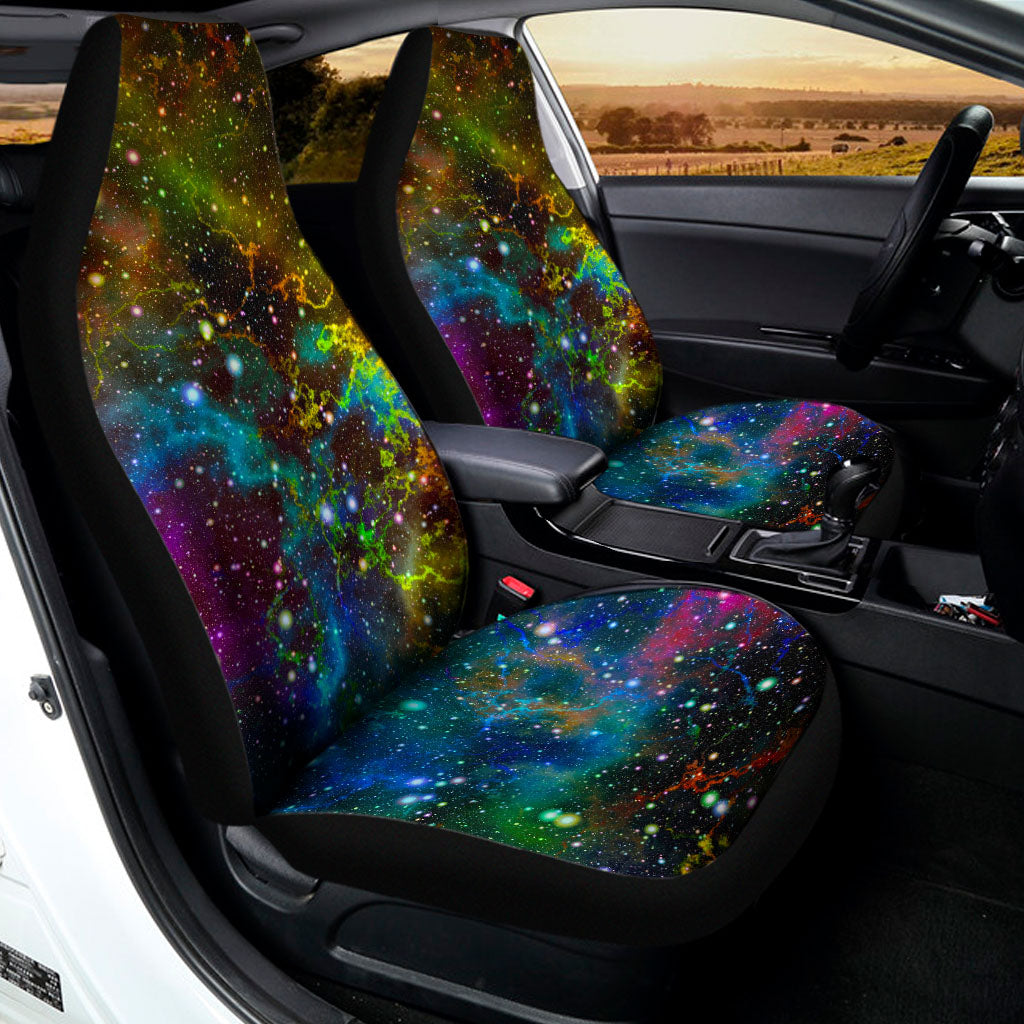 Abstract Colorful Galaxy Space Print Universal Fit Car Seat Covers