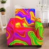 Abstract Colorful Liquid Trippy Print Armchair Slipcover